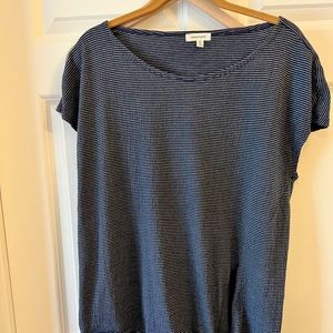 MAX STUDIO Striped Shirt with Tie Front